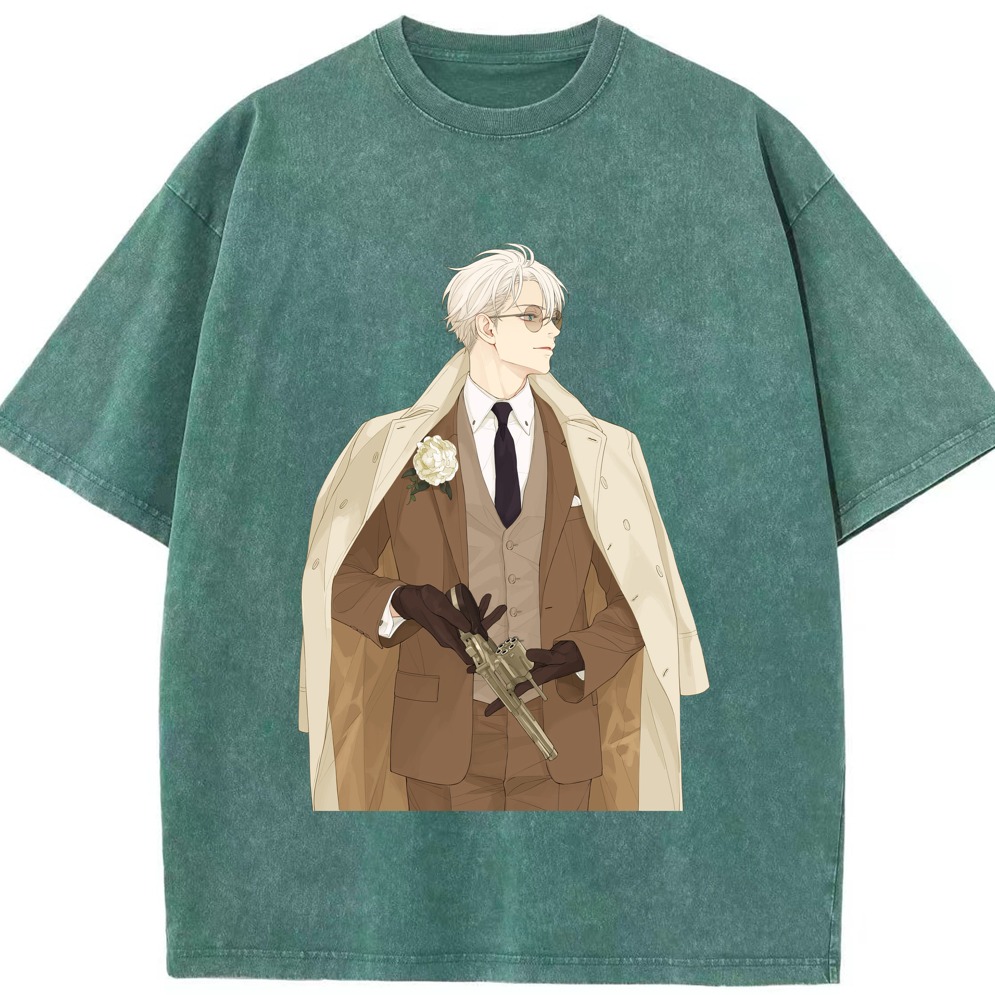 （画像用） 呪術廻戦 Jujutsu Kaisen 綿100% ヴィンテージ風 半袖Tシャツ（フロントプリント）